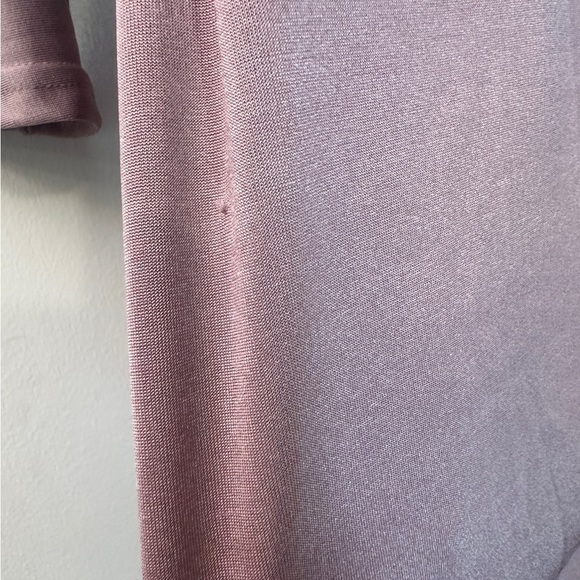 Zara Women’s Pink Satin Mini Dress with Mock Neck and Long Sleeves Size M - Picture 13 of 13